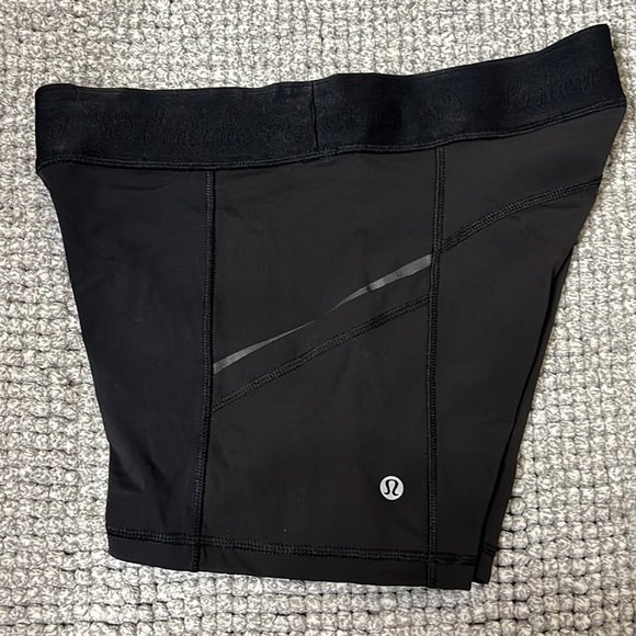 Lululemon Bike Shorts - Wore 1x - Black - excellent condition- size 6 - Picture 4 of 6